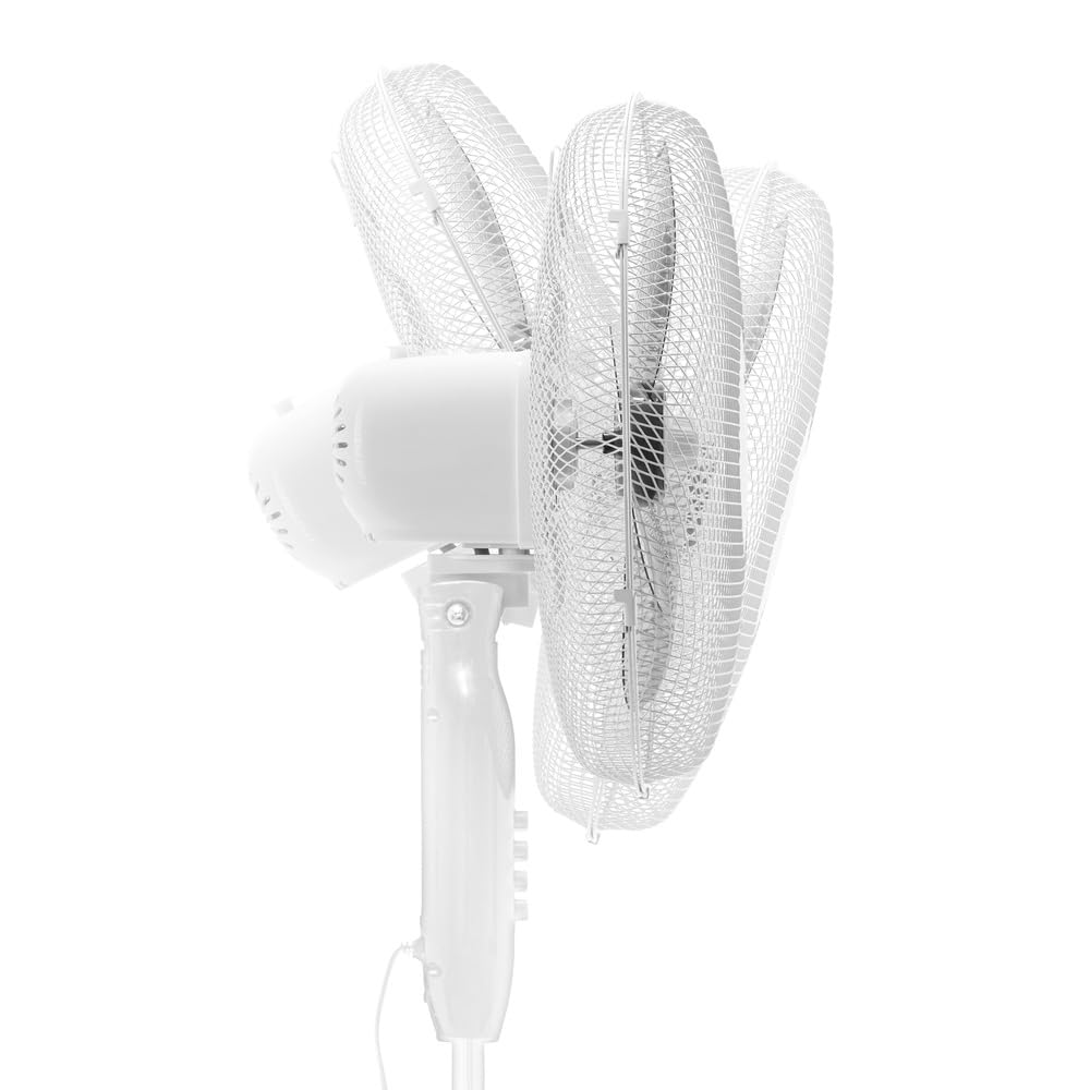 TROTEC Standventilator TVE 15 S 40 W oszillierend 80° 3 Stufen Ø 40 cm höhenverstellbar leise weiß