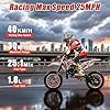50cc Mini Dirt Bike for Kids & Adults, 2-Stroke Gas Dirt Bike with Off-Road Tires Dual Disc Brakes Shock Absorption, 40 KM/H Pocket Rocket Motor Bike, Pocket Motocross Motorcycle for Kids 4-15 Ages ﻿