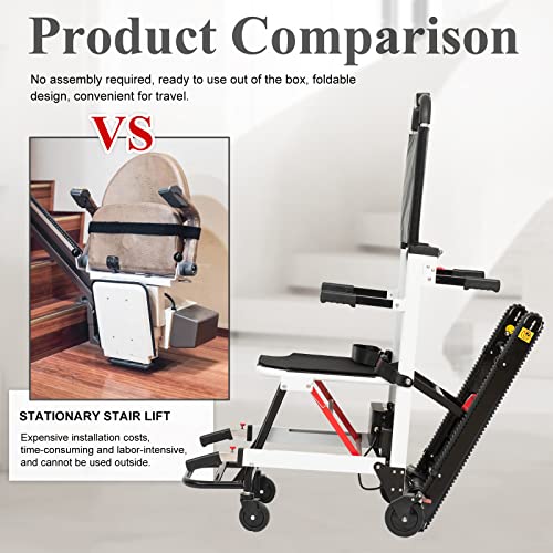 image for YFFSOW Stáir lǐfts for sēniors, Portable Foldable Electrical Lǐft 