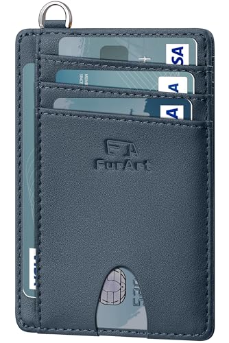 Image of FurArt Slim Minimalist Wallet RFID Credit Card Holder for Men | slim minimalist compact rfid id window thin