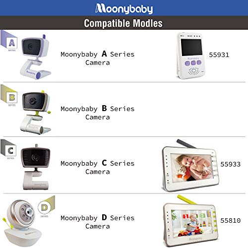 image for Moonybaby Official Power Cord, Barrel Plug Type, for All Moonybaby Cam