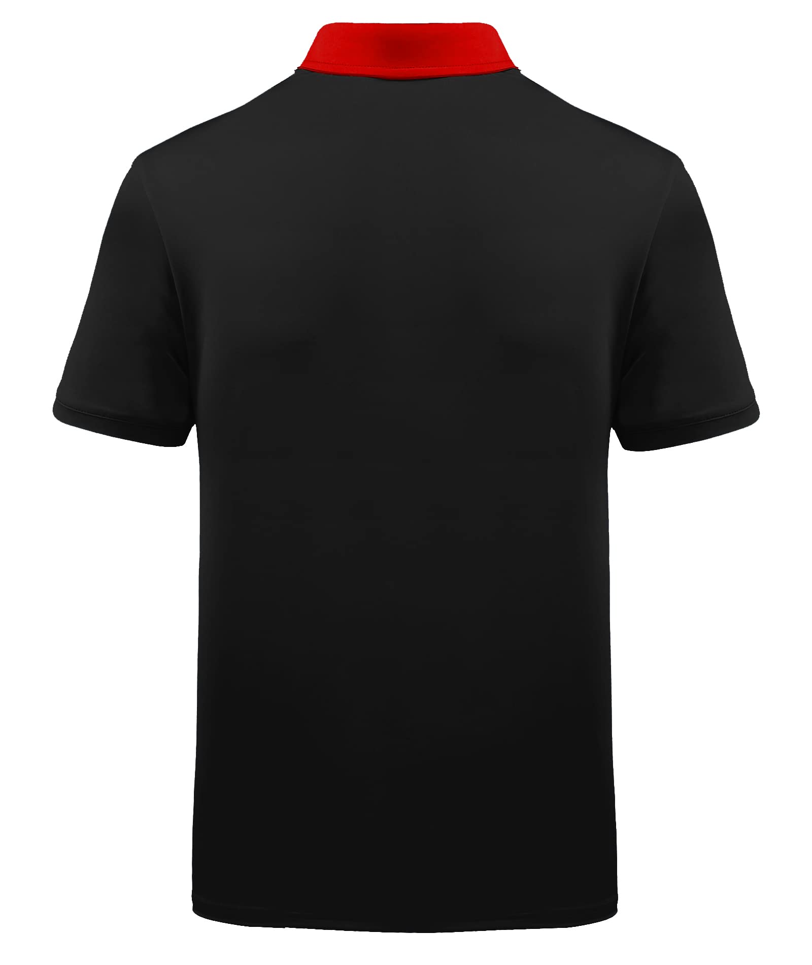 Camisas patrióticas para hombre de manga corta con diseño de la bandera estadounidense, polo de golf de verano, camiseta divertida estampada, negra - XL