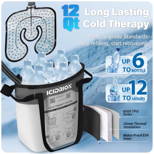Image of Quiet Ice Machine for Knee After Surgery, Programmable & Portable