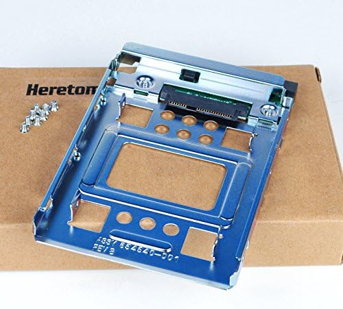 โ 2.5" to 3.5" HDD SSD Adapter Tray 654540 for HPE 651314-001 Gen8-10 | 654540-001 2.5" to 3.5" SSD Adapter Tray for HPE 651314 ProLiant Gen8 Gen9 Standard Gen10 SAS SATA Hard Drive Converter Caddy