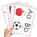 Richardy 13Pcs/Set English 26 Letters Alphabet Flash Cards A4 Posters Classroom Decoration Match Game Baby Learning Toys Kindergarten Kids Montessori Teaching Aids Big Size 11.69X8.27 Inch?