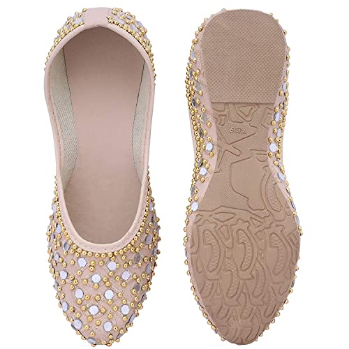 Image of Vihan Creation Synthetic Stripped Bellies for Girls and Women for Casual Wear And Formal Semi Formal Occasional Alluring Women Juttis Sandal Chappals for Girls | Women Flat Stylish | Woments Butterfly Fashion Jutti | Women Loafers | Bellies Aand Mojris for Women14