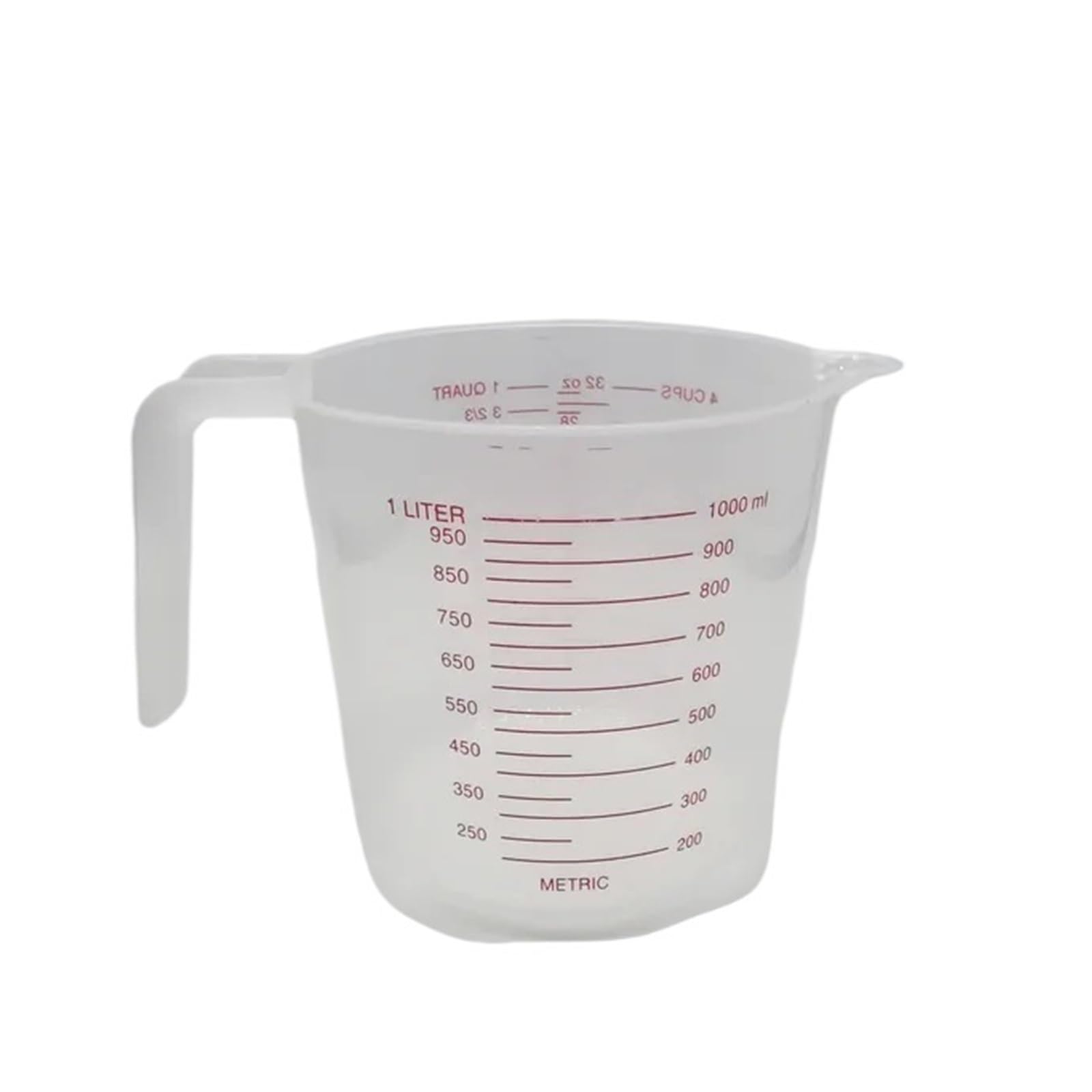 Taza Medidora 3 piezas de 0,25 l,5 y 1 plástico con boquilla for verter, taza medidora transparente, báscula for hornear for el hogar, herramienta cocina Jarra Medidora Cocina(1000ml)