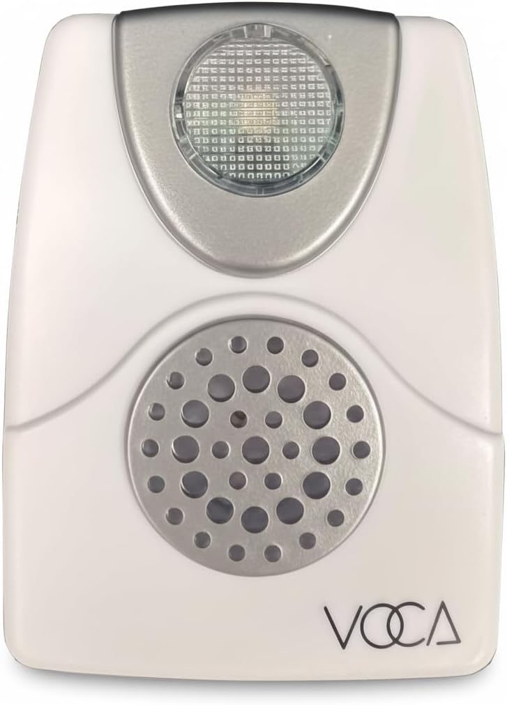 VOCA Telephone Ringer Amplifier | Up to 105 dB Loud Ring with LED Light Notification | Wall‑Mountable Landline Phone Alert for Noisy Areas & Hearing‑Impaired Users