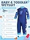 Summshall Baby UV Neoprenanzug | UPF 50+ Sonnenschutz Badeanzug für 0-24 Monate | Schutzanzug Warmhalte Schwimmanzug für Pool, Strand & Wassersport | Chlorbeständig & Schnelltrocknend