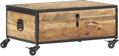 Miniatura 9 de Mesa auxiliar, mesa de centro de almacenamiento elevado, mesa de centro desplegable adecuada para sala de estar, balcón, oficina, sala familiar, al