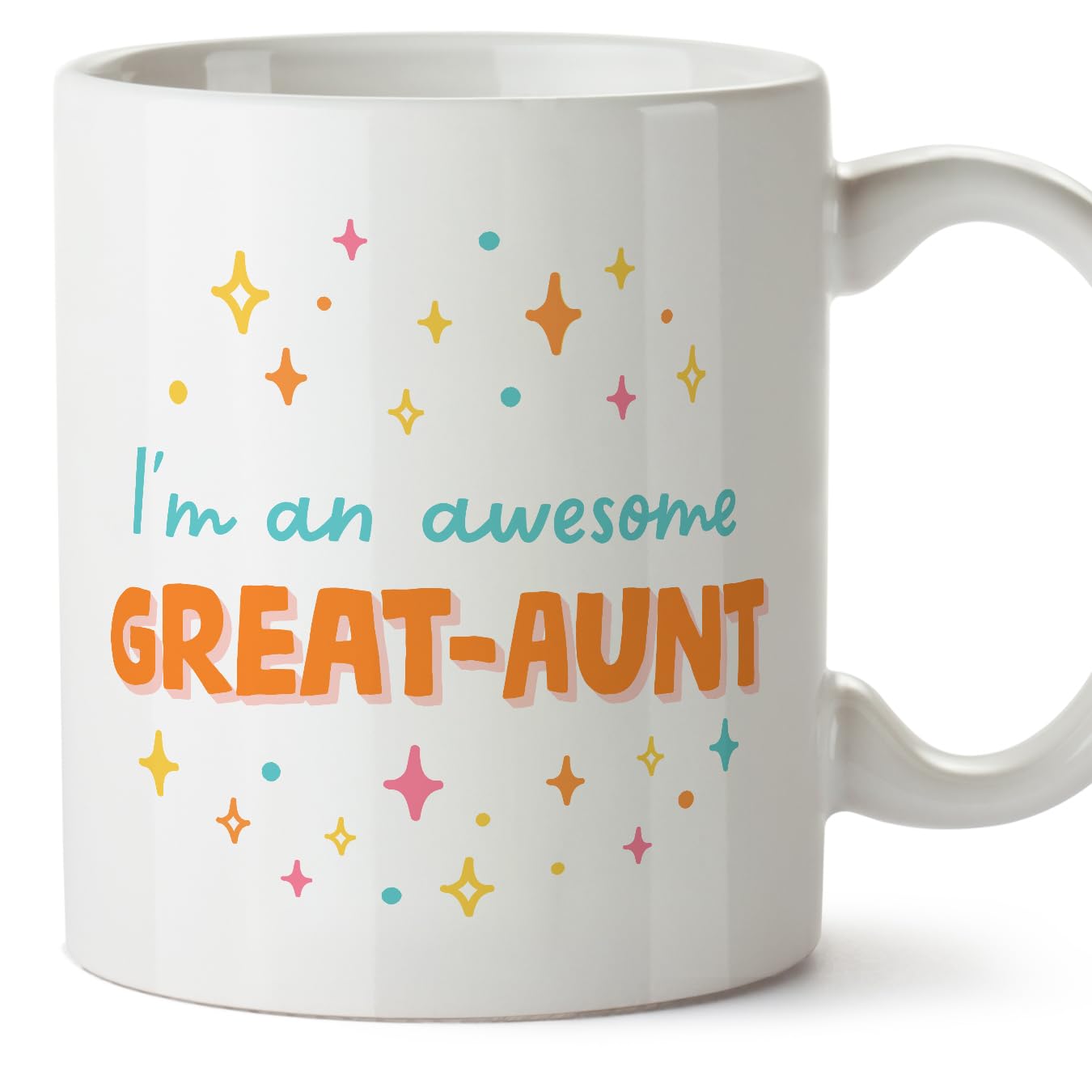 MUGFFINS Great Aunt Mug - in English - I'm Awesome! - Funny Gift - Ceramic 11oz Mug — image 1