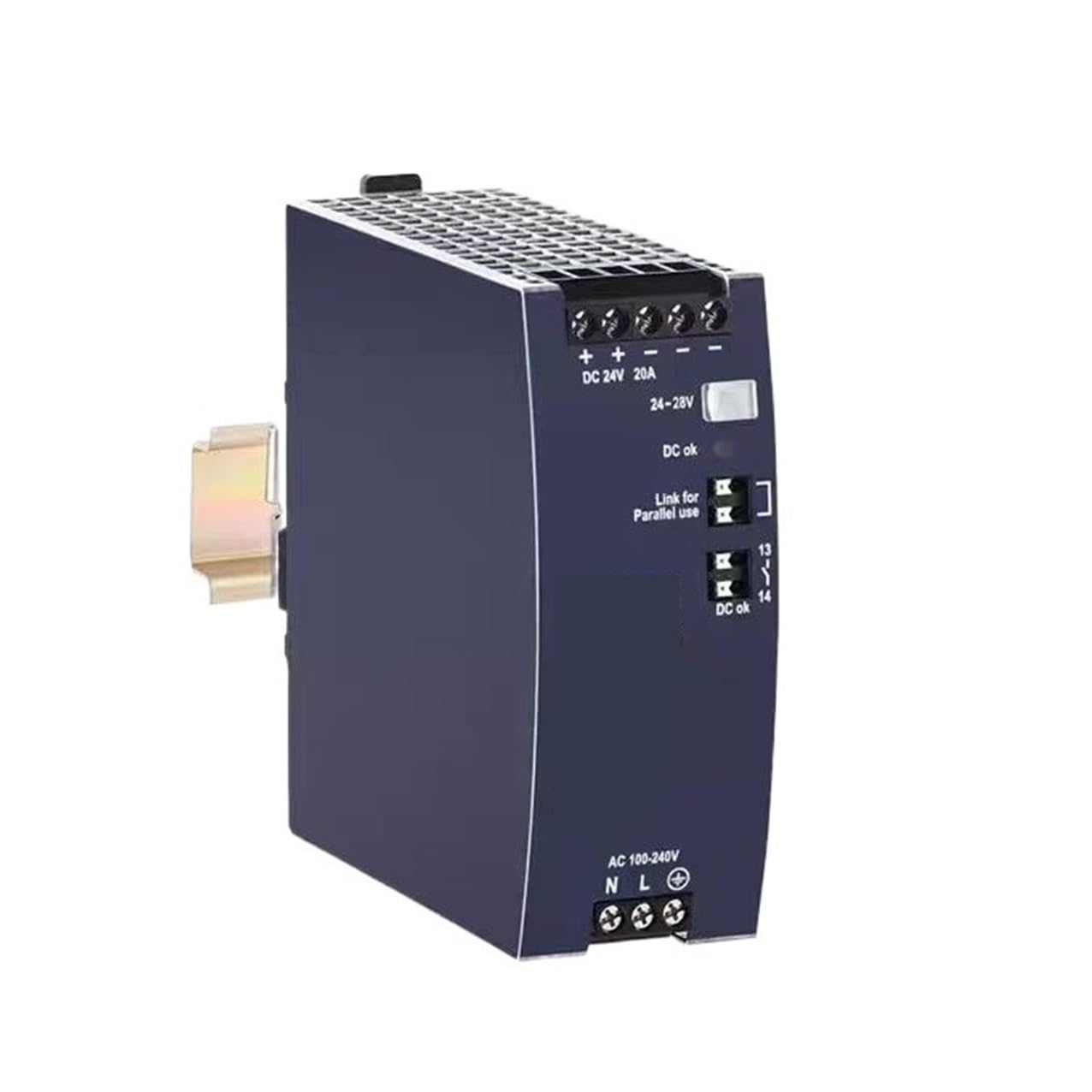 DEBLAN Alimentation monophasée sur Rail DIN CP20.241-C1 24 V, 20 A, 480 W pour l'automatisation Industrielle et l'ingénierie des Machines