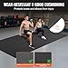 VEVOR Large Exercise Mat, 12'x6'/10'x6'/9'x6'/8'x6'/8'x5'/7'x5'/6'x4' (7mm) Extra Thick, Non Slip High Density Premium Workout Mat, Exercise Yoga Mat for Men & Women, Fitness & Exercise Mat with Bag & Carry Strap, for All Types of Home Yoga, Pilate & Floor Workout
