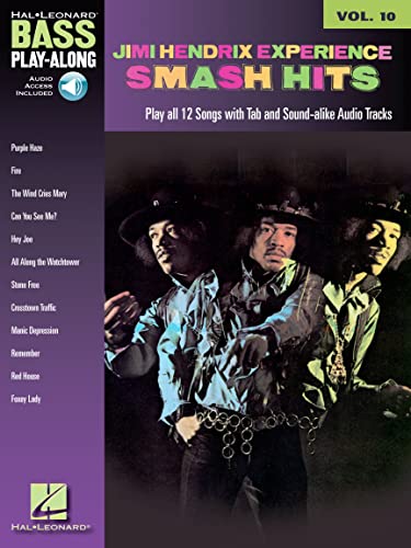 Bass Play-Along Vol.10 Jimi Hendrix Smash Hits + Cd-