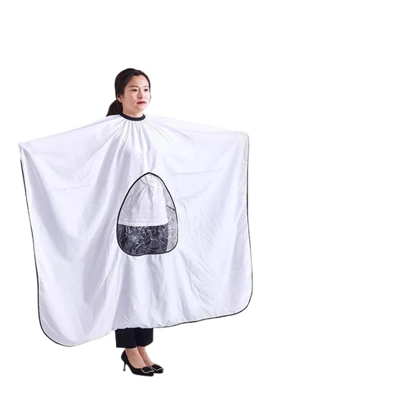 Capa Peluqueria Salon Hairdressing With Transparent Waterproof Haircut Cloak Apron Barber Shop Tool