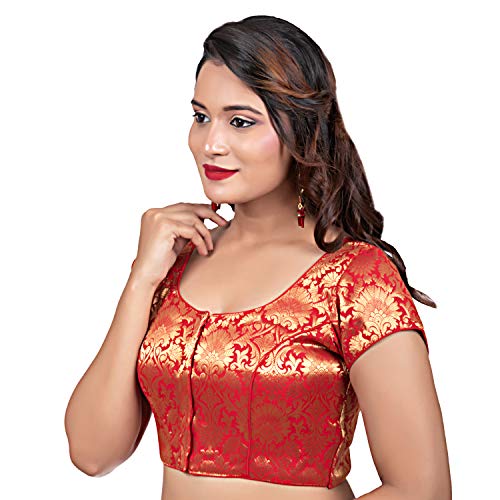 Image of Biyu Being With You Women's Synthetic Saree Blouse