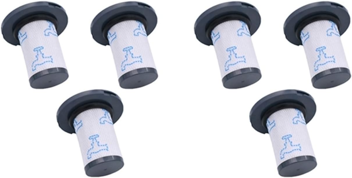 6 filtros lavables. Compatible con Rowenta y Tefal X-Force Flex 14.60 11.6 Rod Aspiradora Accesorios