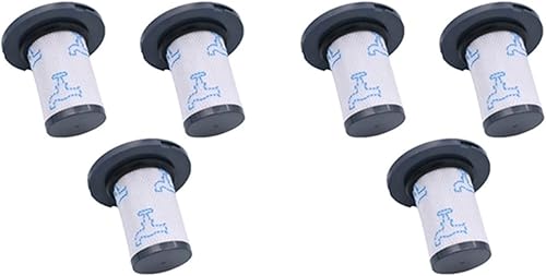 6 filtros lavables. Compatible con Rowenta y Tefal X-Force Flex 14.60 11.6 Rod Aspiradora Accesorios