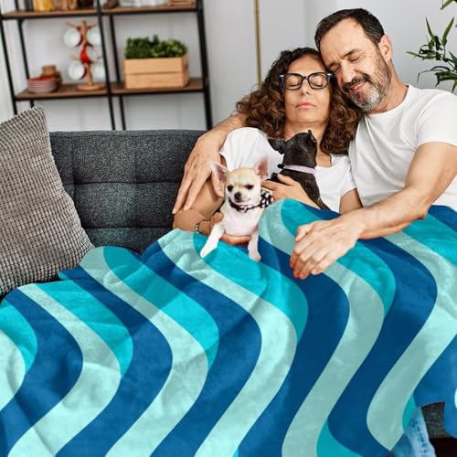 Plaid chaud vague couverture douce pour lits et canapés design - 7