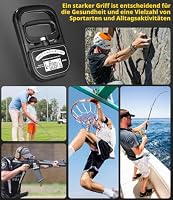 Vuxava Digitaler Handkraftmessgerät,180 kg Griffkrafttrainer,Hand Dynamometer Grip Strength Trainer,Verstellbarer Handgriff-Dynamometer,Digitaler Griffkraft-Tester mit LCD-Display,Wiederaufladbar. – Ansicht 7