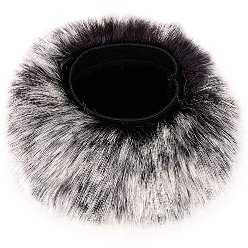 Wind Muff Windscreen Compatible With Zoom H1,Mic Windscreen Wind Cover Compatible With Zoom H1 H1N Recorder Mic And More,Chromlives Furry Microphone Windscreen 2.5"X 40Mm (Lxd) For Outdoor/Indoor Use #TOP4