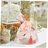 Healeved 3 Stück Chinesische Handtasche Knoten-design mit Orchideen-stickerei Leichter Japanischer Handgelenkbeutel für Hochzeit Umzugsgeschenk Tragbare Damen-tasche in Rosa mit Quaste #5