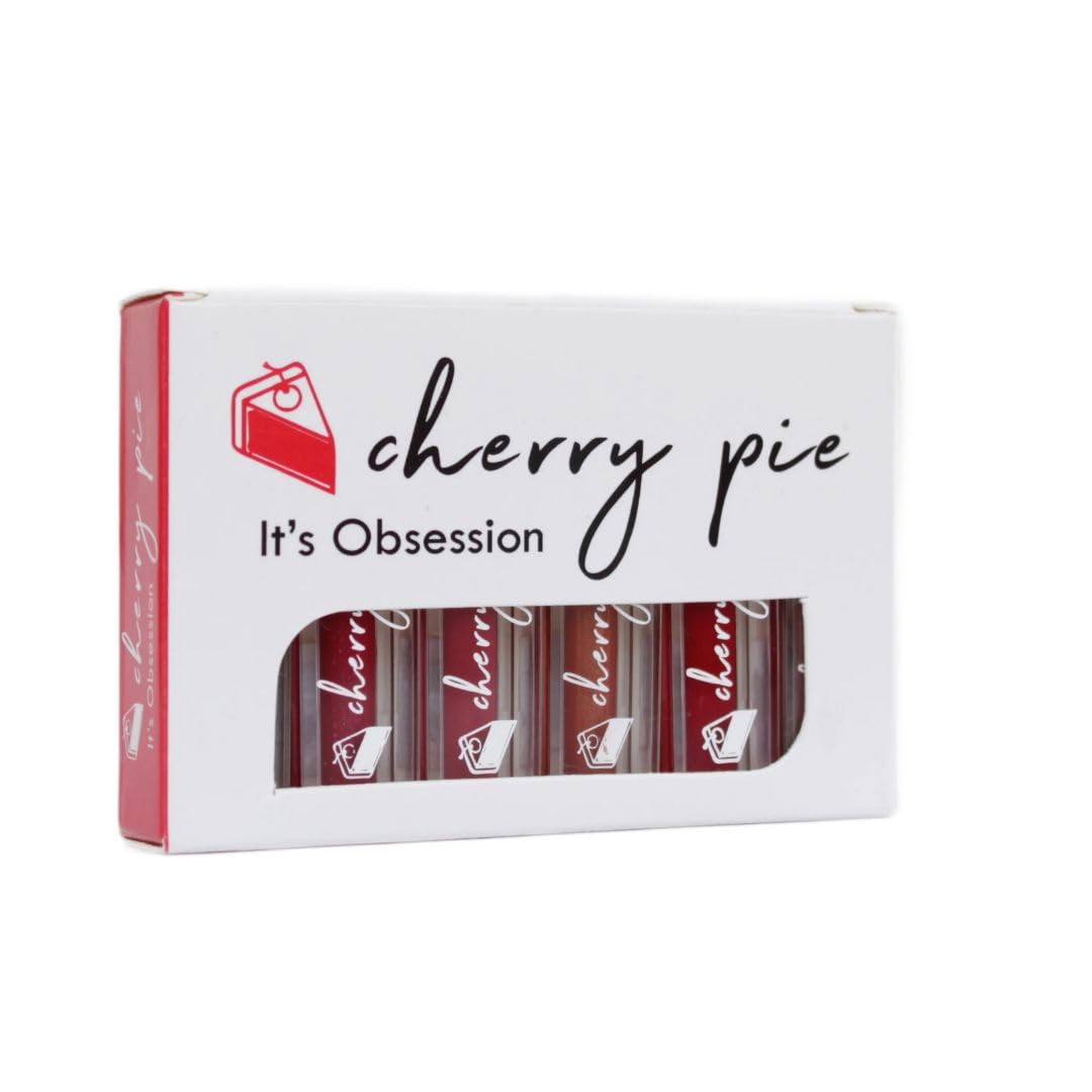 Cherry Pie Liquid Lipstick Kit Set of 6 with Long Lasting, Lightweight Lip 2 ml each I ELEGANT YOU Lipstick Collection