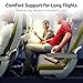 neynosy Airplane Foot Hammock – Hanging Foot Sling for Plane Travel, Adjustable 3-Position Foot Rest for Long Flights, Travel Comfort Kit with Eye Mask & Earplugs