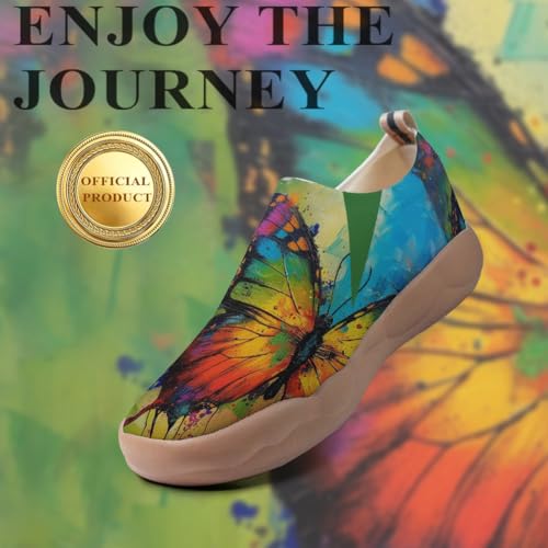 Women's Walking Travel Shoes Slip On Casual Art Loafers Lightweight Comfort Fashion Sneaker4