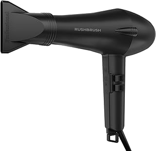 راش براش مجفف شعر تربو دي 3 - 2600 واط - تقنية ايونية - مستويات حرارة - اعدادين للسرعة - اسود
