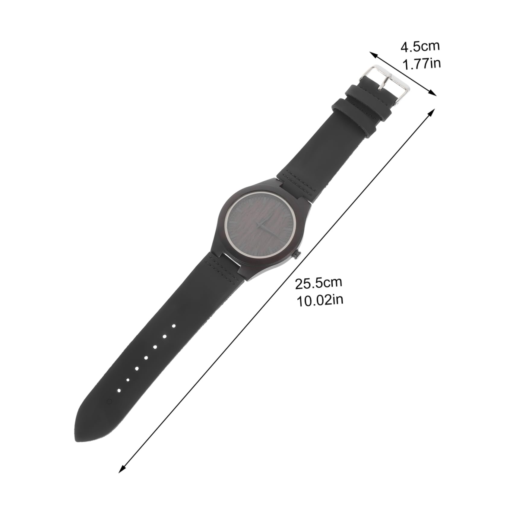 Reloj de Madera y Acero Inoxidable para Hombre Correa de Madera, Diseño Único y Ligero, Adecuado para Boda o Graduación