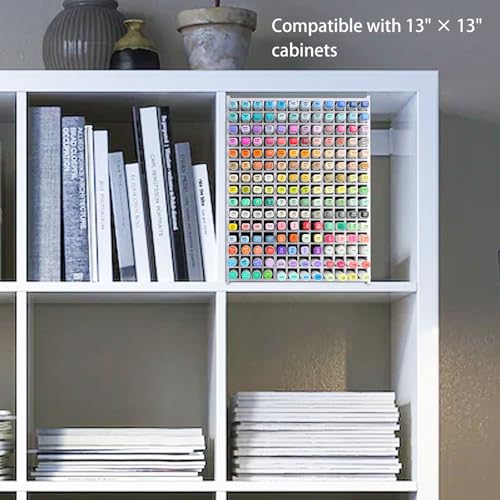 Image of SANFURNEY Marker Organizer for 180 Markers, Desktop Storage Rack | Desktop Organizer for Markers, Keeps Art Supplies Neat and Easy to Access, Fits Markers, Colored Pencils and Art Supplies