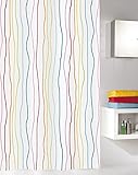 100% Polyester Kleine Wolke 5194148305 Duschvorhang Jolie, 180 x 200 cm, Multicolor