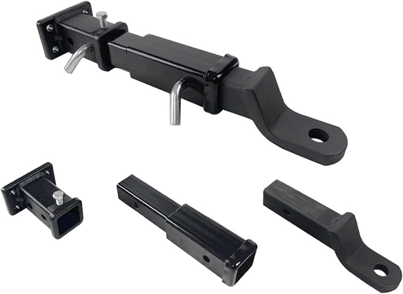 Trailer Hitches Tow Trailer Hitch Extension with 2 Inch Towing Receiver Tube Extender Extend 445mm RV Parts Camper Caravan Motorhome Accessories