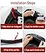 NGOKPYD H-Type Inner-Adhesive Fender Flare Edge Trim, 10m Universal Rubber Seal for Car, Truck, Rubber Trim Edging, Protects Paint from Debris, Durable