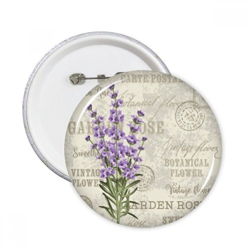 Badge bouton fleur lavande pourpre DIYthinker petit cadeau original pour passionnés de nature