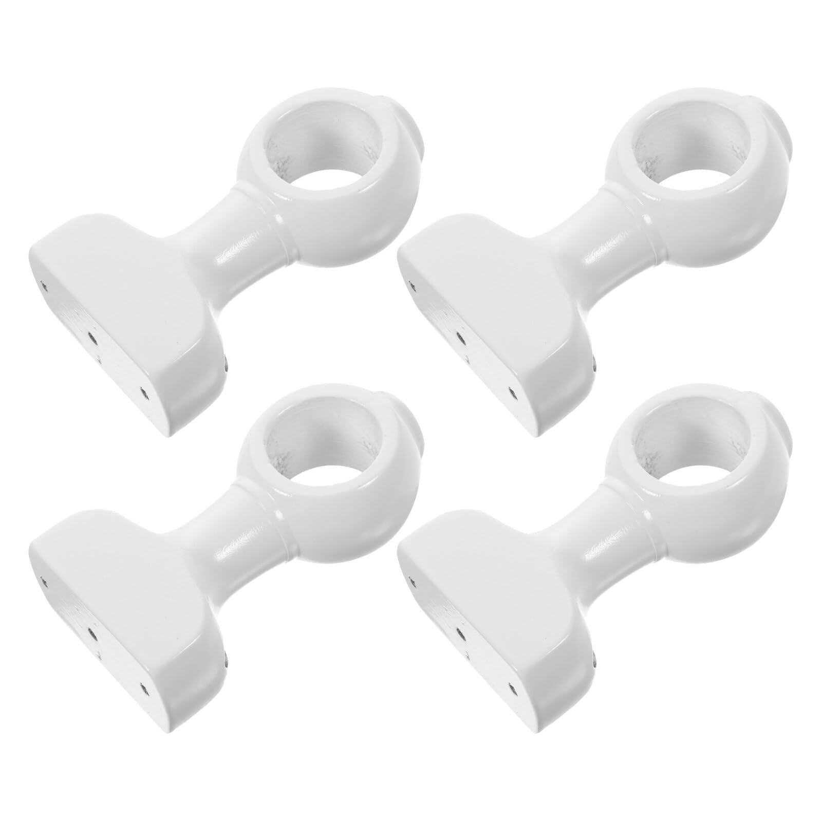 BETOOKY 4 Pezzi Supporti per Bastoni Tende Staffe da Parete Resistenti per Bastoni Tende Pesanti Adatti per Soggiorno Camera e Ufficio Fissaggio Stabile e Allineamento Preciso
