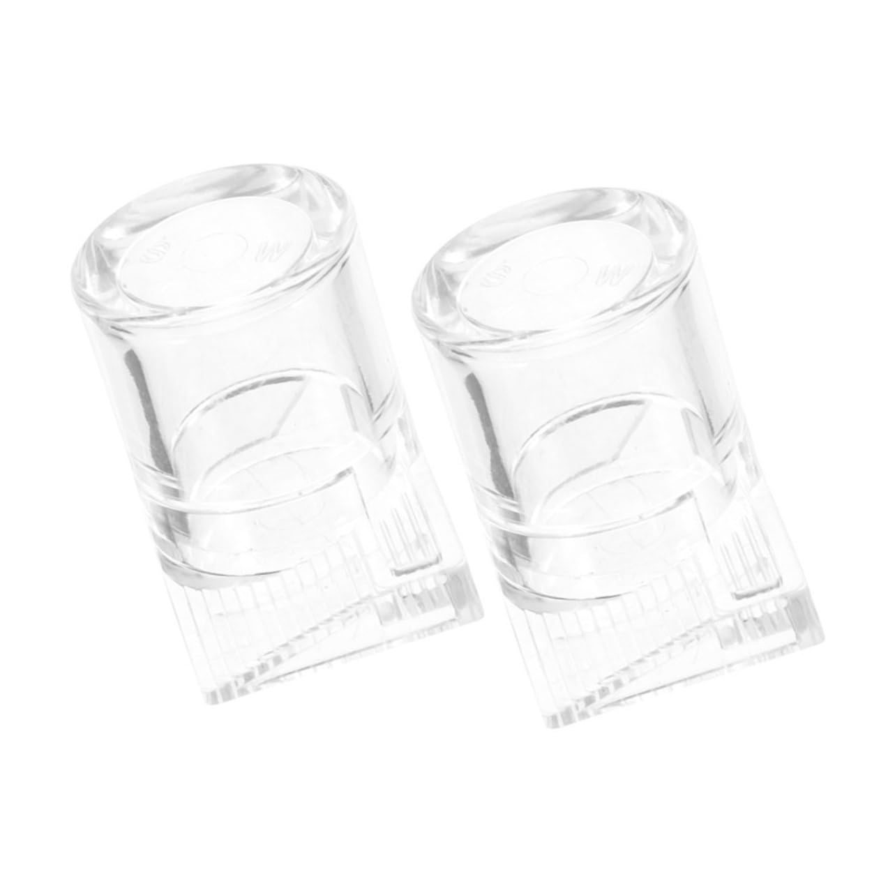 ifundom 2Pcs Clear Acrylic Water Feeder Bowls Multi Functional Pet Drinking Dishes for Reptiles Small Animals Easy to Clean Capacity Safe Materials