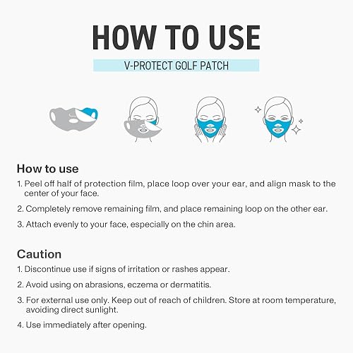Miniatura 7 de V-Protect - Parche de protección solar de golf para golf y deportes al aire libre, protección UV, parches faciales hidratantes y refrescantes, 5