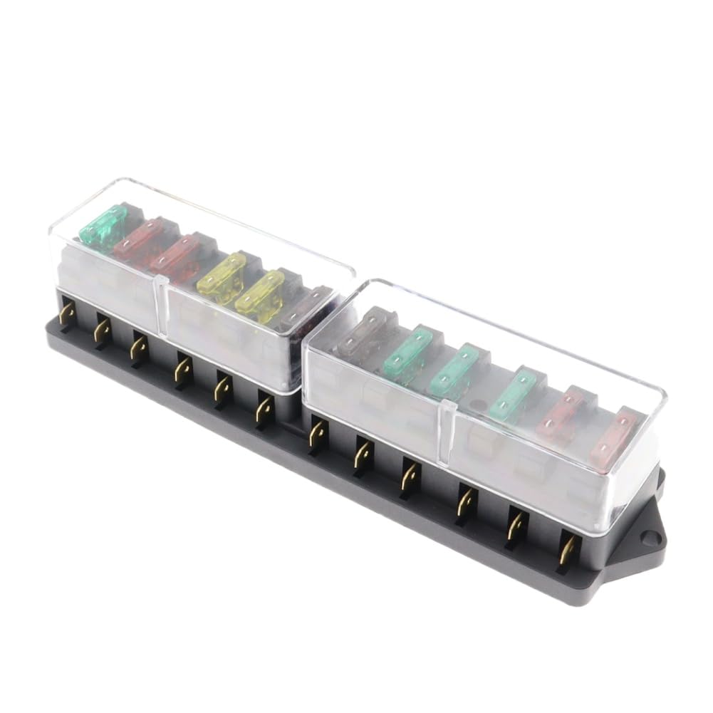 4 6 8 support de fusible de boîte à fusibles de voiture de 12 manières compatible avec la norme 12V 24V ATO(12 Way)