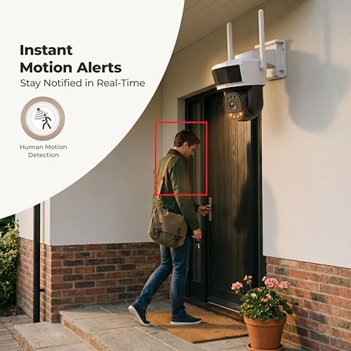 Image of Trueview 3MP Wi-Fi All Time Colour Mini Pan-tilt CCTV Camer | STQC Approved | 360 Pan Tilt | Human Detection | 2-Way Audio | Supports 256 GB Memory Card & Cloud | Alexa | T18290S