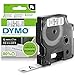 DYMO D1 - Etiquetas Auténticas, Impresión Negra sobre Fondo Blanco, 12 mm נ7 m, Autoadhesivas para Impresoras de Etiquetas LabelManager