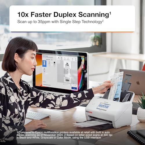 Epson RapidReceipt RR-600W Wireless Desktop Color Two-Sided Receipt Scanner - image 7
