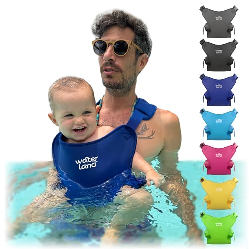 Portabebés - Innovador asiento portabebés para agua y tierra - Correa de pecho impermeable para niños pequeños con correas ajustables, asiento ligero para piscina y playa