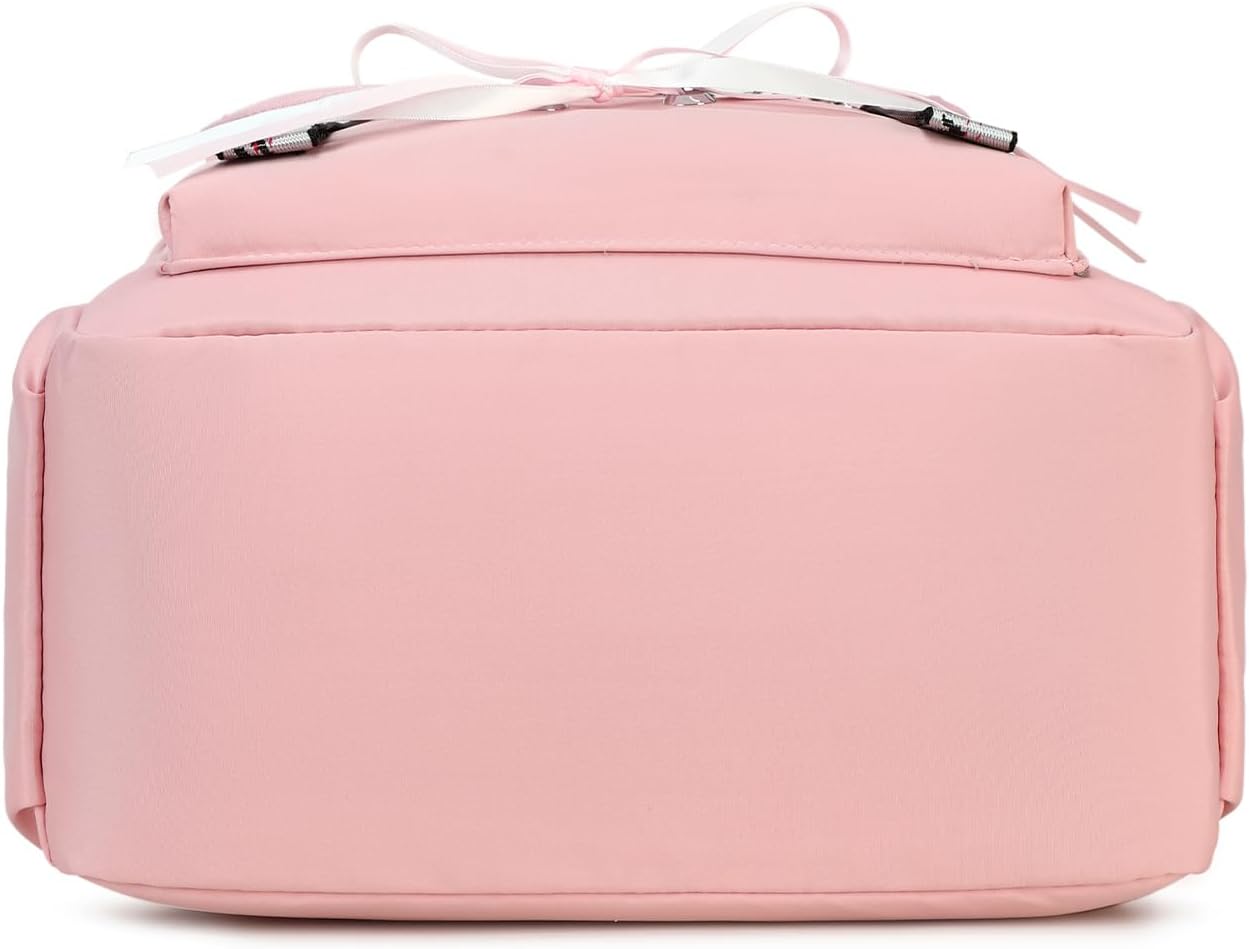 Spotted Tiger School Backpack for Girls Bookbag School Bag Aesthetic Backpack for Teen Girls Women (Pink 1) - Image 6