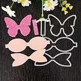 4.9x4.3 Inch Metal Cutting Dies Stencils DIY Scrapbooking Album Paper Card Craft- Hair Bow Cutting D