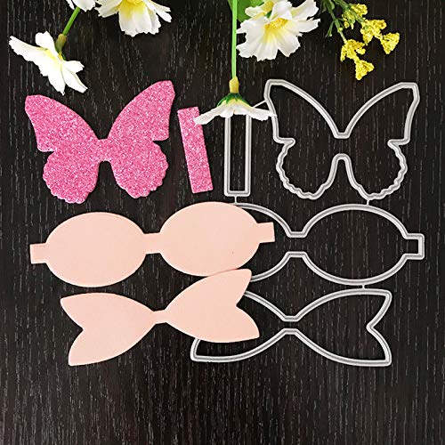 4.9X4.3 Inch Metal Cutting Dies Stencils Diy Scrapbooking Album Paper Card Craft- Hair Bow Cutting Die Diy- Hair Bow Die Cut- Bowknot Hair Bow Cutting Dies- Hair Bow Cutting Die Diy- Metal Cutting Die #TOP2