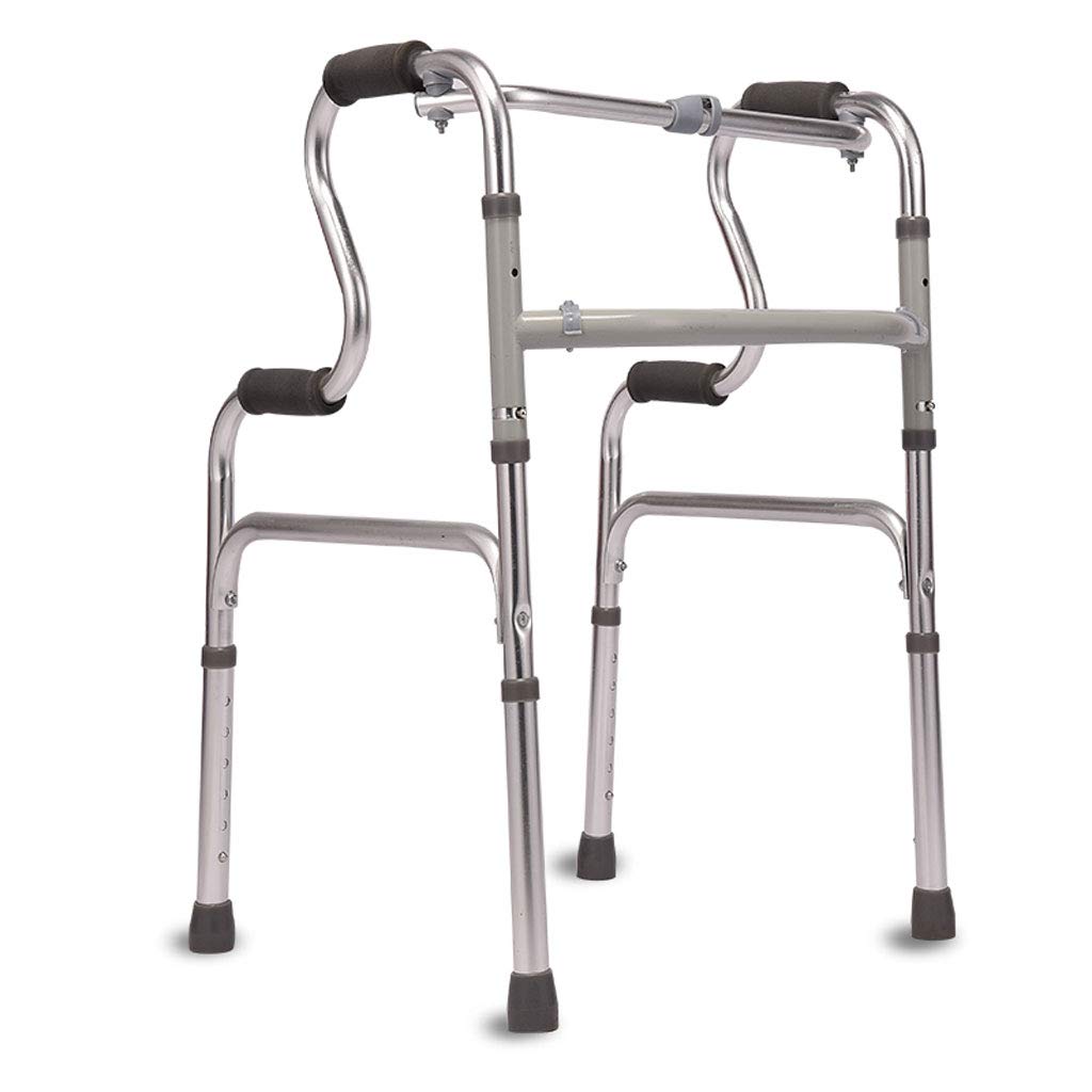 Lega di alluminio spessa Anziani disabili con sgabello da bagno Stampelle Telaio di trazione Sedia a rotelle Sedia per anziani Sgabello Ausilio per la deambulazione a quattro gambe Disabili niu Raddop