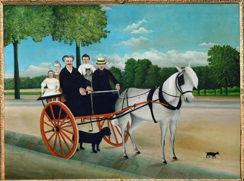 Impression sur toile Henri Rousseau tableau célèbre de 60x90cm