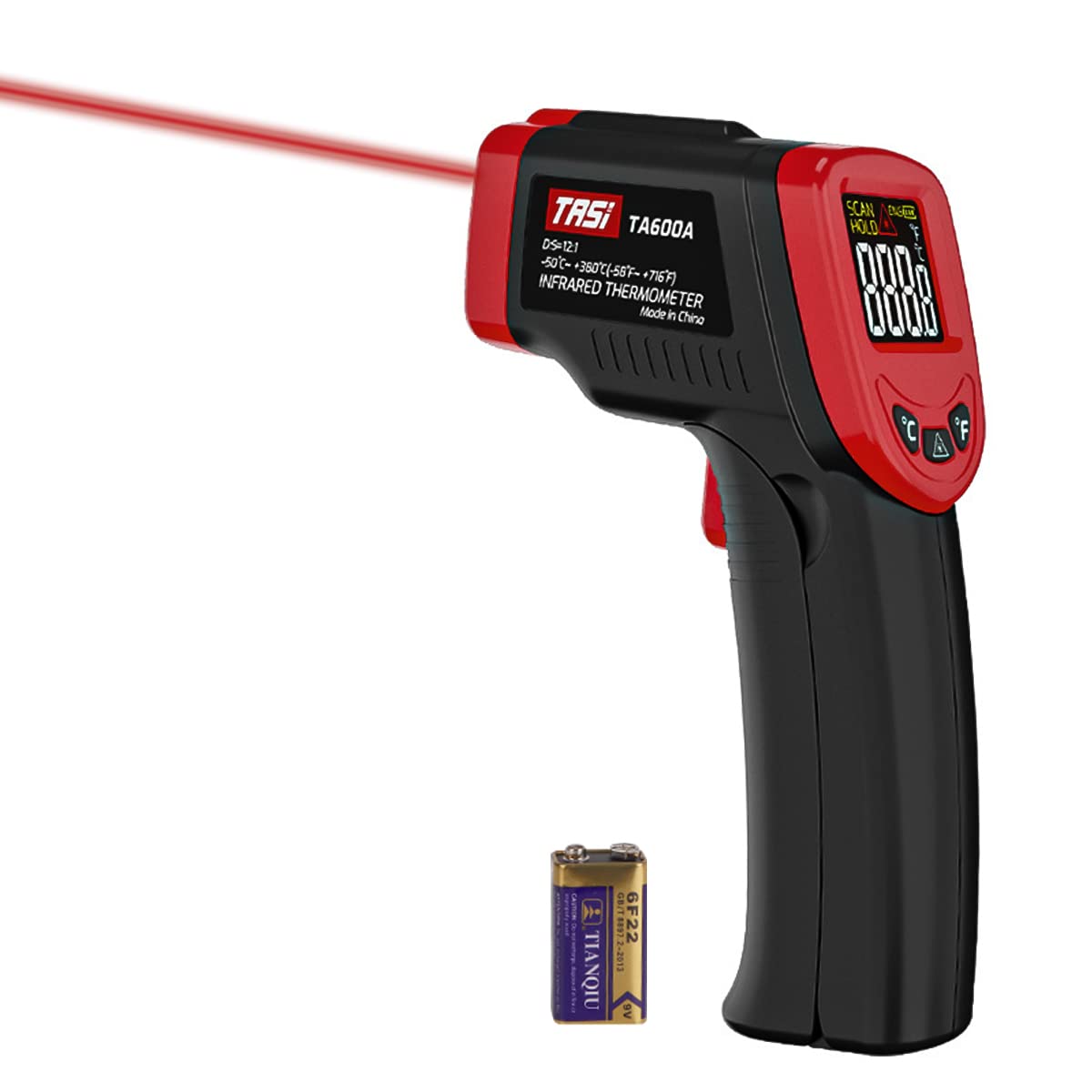 HASTHIP® Infrared Thermometer Gun, Handheld Digital Laser Temperature Gun -50°C to 380°C (-58°F to 716°F) IR Digital Thermometer Laser Gun Non Contact Laser Temp Gauge for Household Industrial Use (B0C2V3X2PZ) Amazon Price History, Amazon Price Tracker